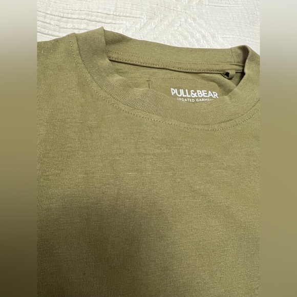 Khaki green oversize Tee - Picture 3 of 5